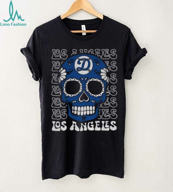 Sugar Skull Los Angeles Dodgers MLB baseball 2025 gift for fans shirt