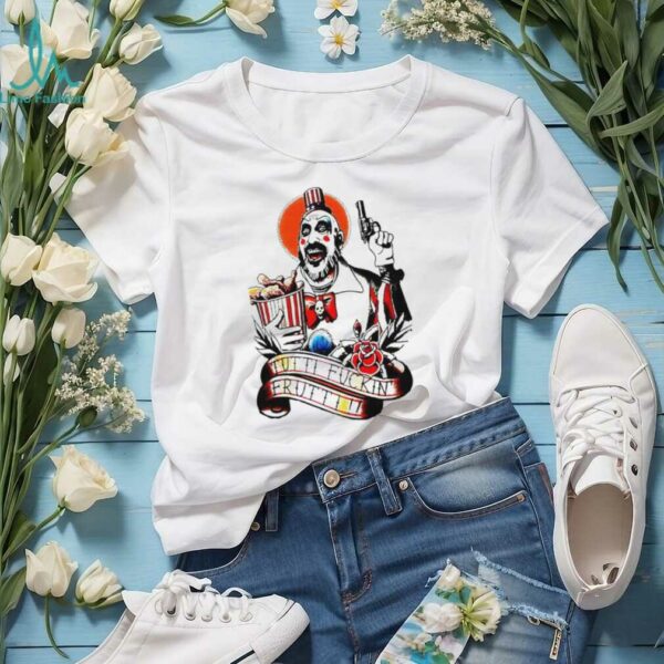 Tutti fuckin frutti printed funny shirt