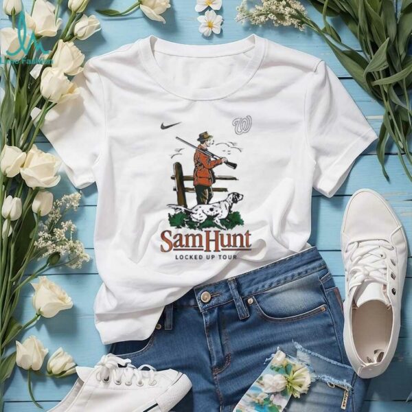 Washington Nationals x Sam Hunt summer tour locked up tour shirt