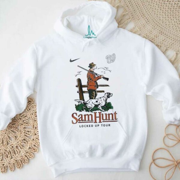 Washington Nationals x Sam Hunt summer tour locked up tour shirt