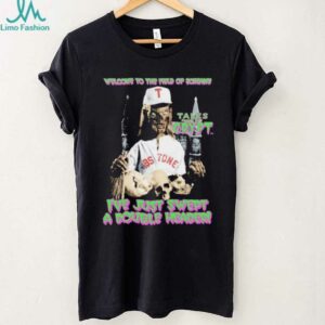 Welcome to the field of screams I’ve just swept a doubleheader Halloween shirt