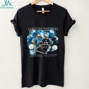 00’s Carolina Panthers Jake Delhomme Stephen Davis Vintage Black Star Players NFL Shirt