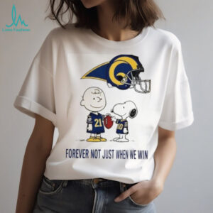 Charlie Brown Snoopy New York Giants Forever Not Just When We Win shirt