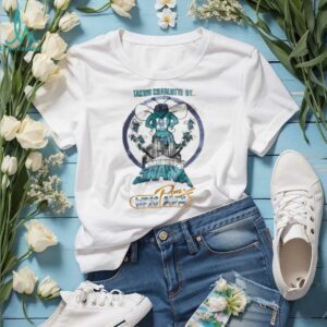 1988 Charlotte Hornets x Power 98FM “Taking Charlotte By Swarm” Vintage Inaugural Season Cartoon Style NBA Shirt