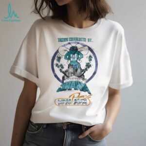 1988 Charlotte Hornets x Power 98FM “Taking Charlotte By Swarm” Vintage Inaugural Season Cartoon Style NBA Shirt