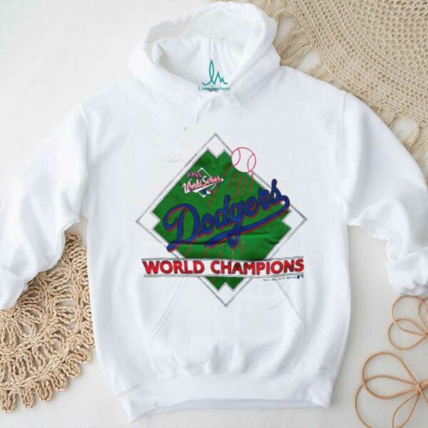 1988 Los Angeles Dodgers Vintage White Trench Sportswear MLB World Series Champions Shirt