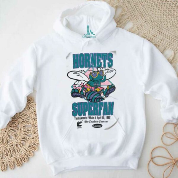 1990 Charlotte Hornets x Charlotte Observer Superfan Fantastic Fanale Vintage NBA Shirt