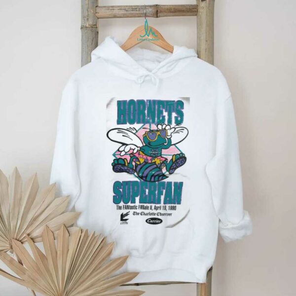 1990 Charlotte Hornets x Charlotte Observer Superfan Fantastic Fanale Vintage NBA Shirt