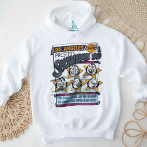1990 Los Angeles Lakers Vintage White Nutmeg Mills “Showtime 90” Movie Poster Inspired NBA Shirt