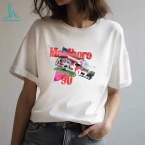 1990 Marlboro Racing Team Vintage F1 White Distressed Shirt