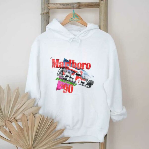 1990 Marlboro Racing Team Vintage F1 White Distressed Shirt