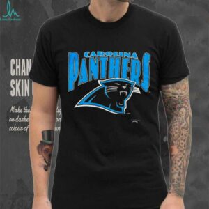 1993 Carolina Panthers Vintage Black Nutmeg Mills Big Logo Spellout NFL Shirt