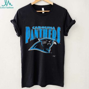 1993 Carolina Panthers Vintage Black Nutmeg Mills Big Logo Spellout NFL Shirt
