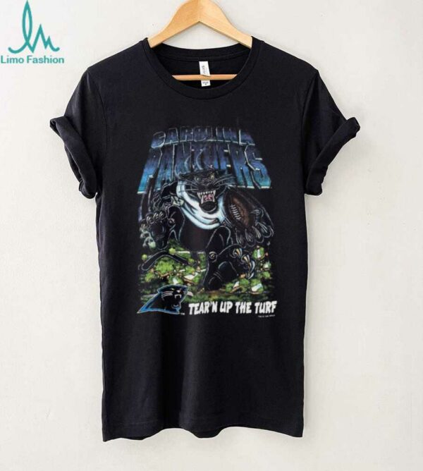 1993 Carolina Panthers Vintage “Tear’n Up The Turf” Salem Sportswear Cartoon Panther NFL Shirt