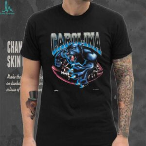 1994 Carolina Panthers Vintage Black Nutmeg Mills Big Cat Breakthrough NFL Shirt