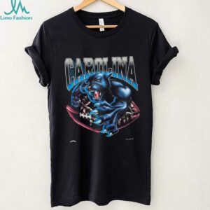 1994 Carolina Panthers Vintage Black Nutmeg Mills Big Cat Breakthrough NFL Shirt