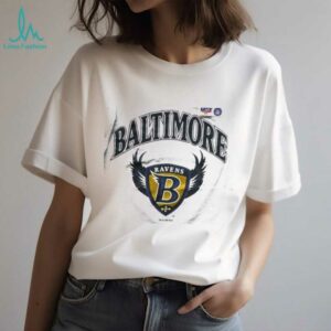 1996 Baltimore Ravens Inaugural Season B Shield Defunct Logo Vintage Heather Grey Logo 7 NFL