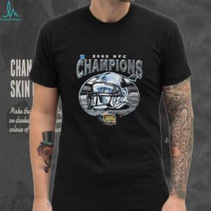 2003 Carolina Panthers NFC Champions Super Bowl XXXVIII Vintage NFL Helmet Shirt