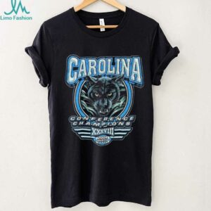 2004 Carolina Panthers Vintage NFC Conference Champions Realistic Cat Face NFL Shirt