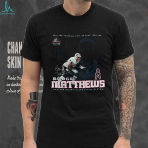2007 Houston Oilers Bruce Matthews Pro Football Hall of Fame Vintage Reebok NFL Shirt