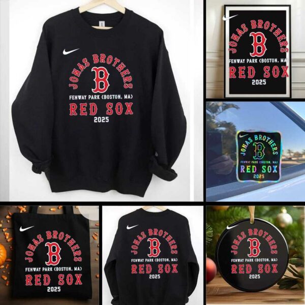 2025 Boston Red Sox x Jonas Brothers Fenway Park 2 sided t shirt