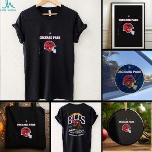 2025 Buffalo Bills Red Helmets Orchard Park Highmark Stadium 2 sided t shirt