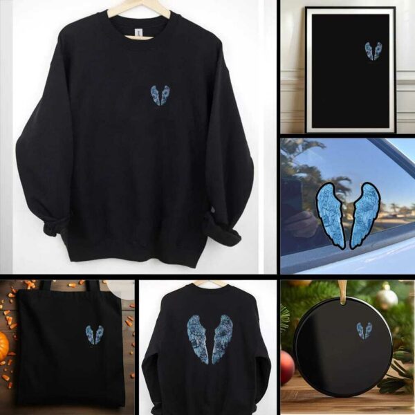 2025 Coldplay Band Surrounding Coldplay Album Wings Vintage T shirt