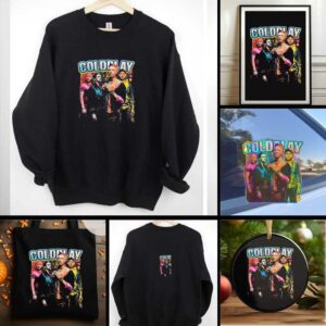 2025 Coldplay British Rock Punk High Street Band T shirt