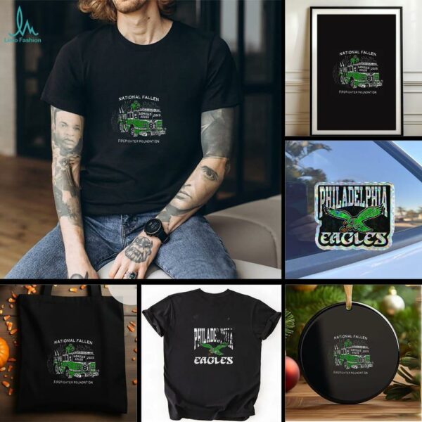 2025 National Fallen Firefighters Foundation x Philadelphia Eagles 2 sided t shirt