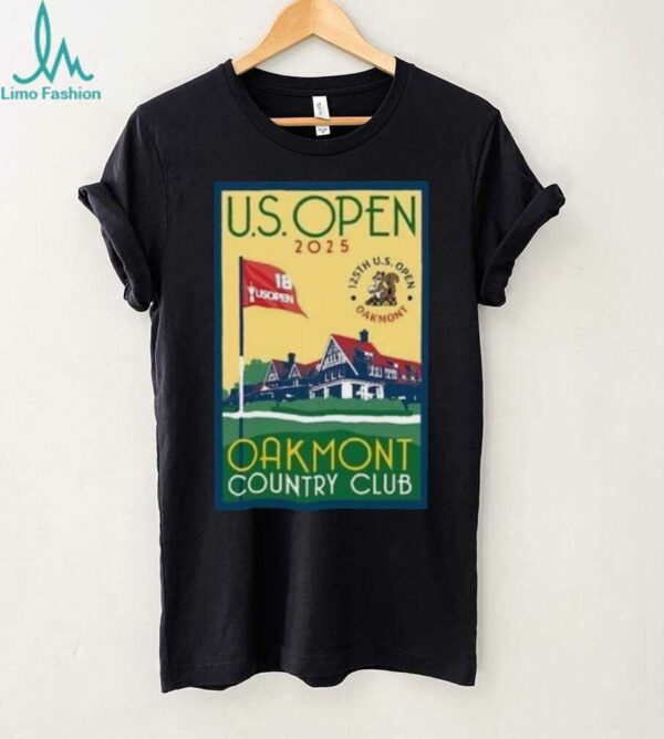 2025 US Openn Oakmont golf poster design usga pga new shirt