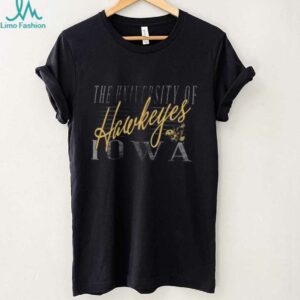47 Iowa Hawkeyes Womens Black Maze Frankie Shirt