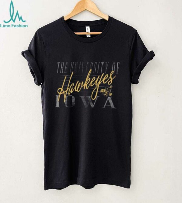 47 Iowa Hawkeyes Womens Black Maze Frankie Shirt