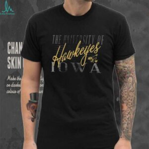 47 Iowa Hawkeyes Womens Black Maze Frankie Shirt