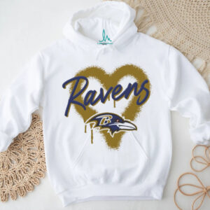 Baltimore Ravens Football spray heart shirt