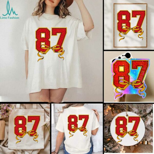 87 Cquette Bow Taylor’s Fiance Glitter Shirt