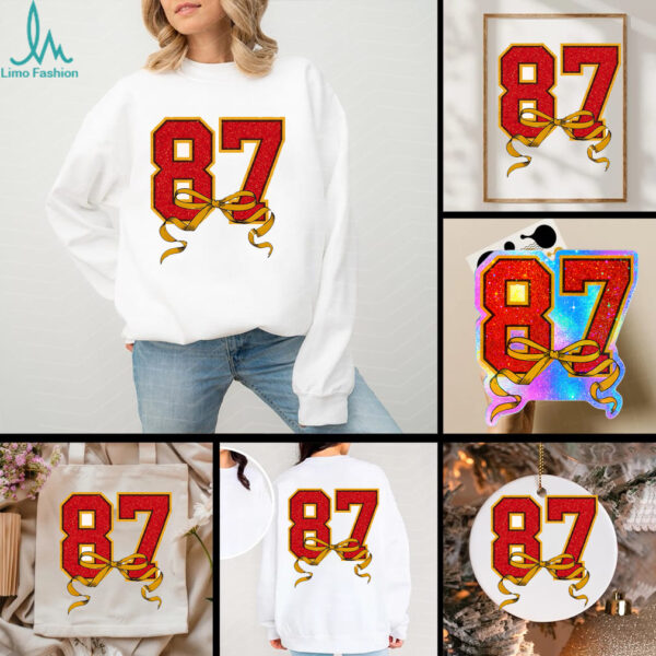 87 Cquette Bow Taylor’s Fiance Glitter Shirt