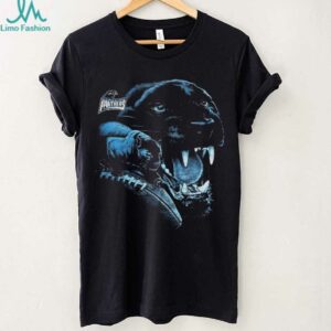 90's Carolina Panthers Realistic Panther Head NFL Vintage Logo Shirt