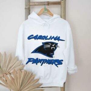 90’s Carolina Panthers Vintage White Cat Scratch Font NFL Plain Logo Shirt