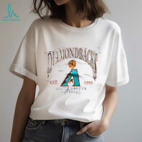 995 Arizona Diamondbacks Inaugural Season Vintage Purple Lee Sport Puff Print MLB Shirt