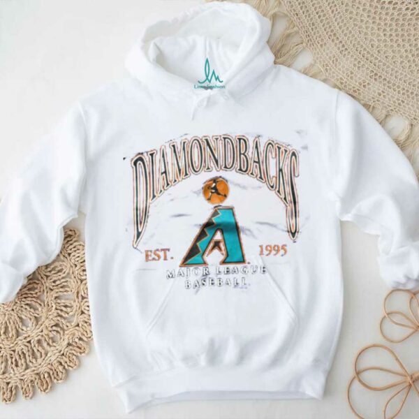 995 Arizona Diamondbacks Inaugural Season Vintage Purple Lee Sport Puff Print MLB Shirt