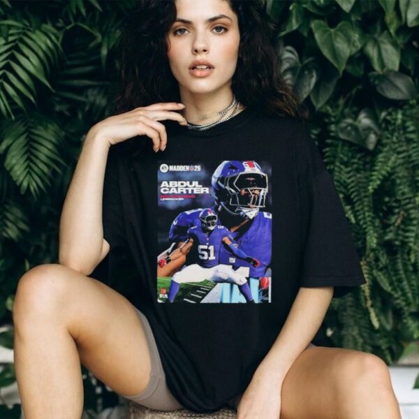 Abdul Carter New York Giants Rookie Debut Madden NFL 26 American Football 2026 shirts
