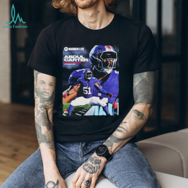 Abdul Carter New York Giants Rookie Debut Madden NFL 26 American Football 2026 shirts