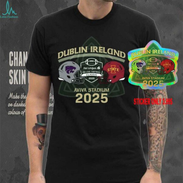 Aer Lingus College Football Classic 2025 K State Vs Iowa State 2 Team shirt