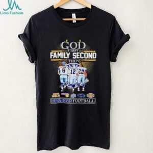 Aikman Staubach E. Smith God First Family Second Then Dallas Cowboys football shirt