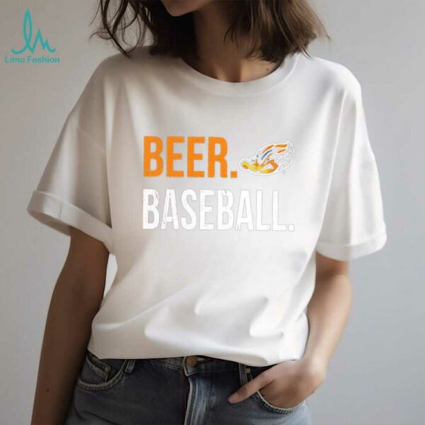 Akron RubberDucks beer baseball shirt