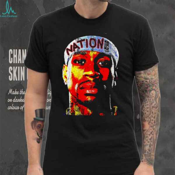 Allen Iverson big head Philadelphia 76ers shirt