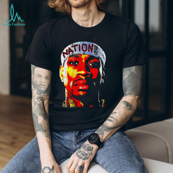 Allen Iverson big head Philadelphia 76ers shirt
