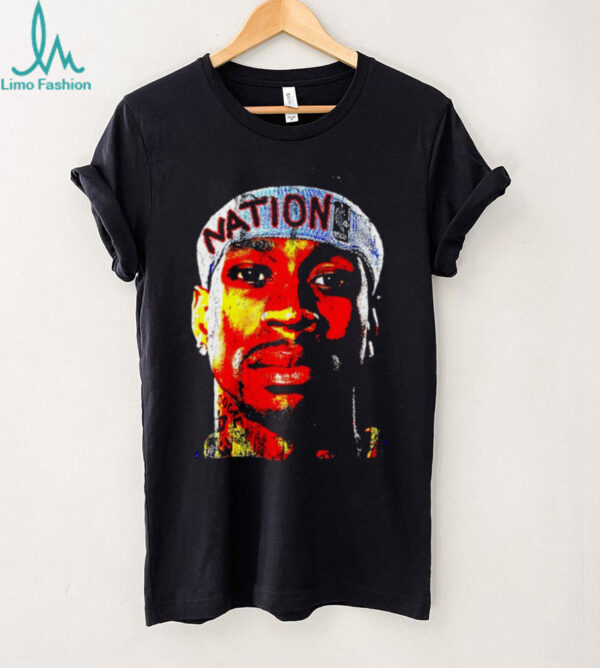 Allen Iverson big head Philadelphia 76ers shirt