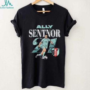 Ally Sentnor 21 Kansas City Current cracked number shirt