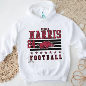 Andrew Harris Arkansas Razorbacks Ash NIL Shirt